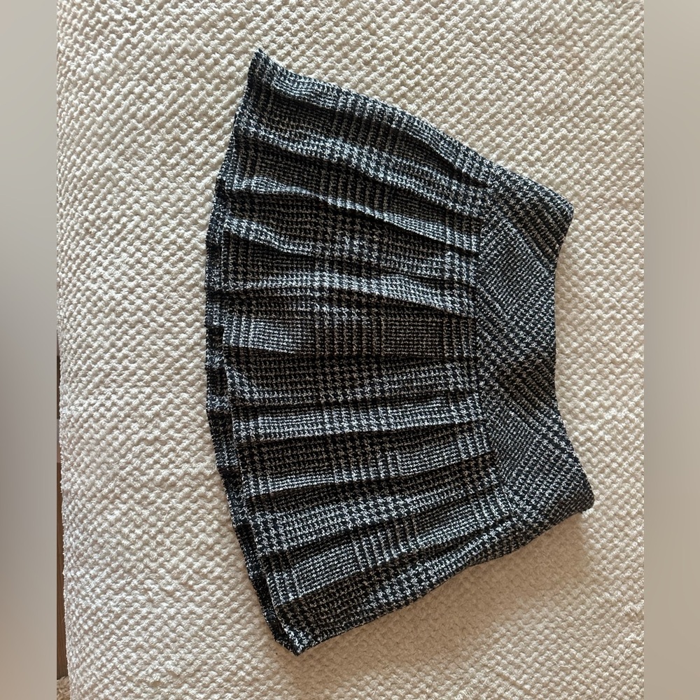 Grey and Black size small plaid skirt. Worn once